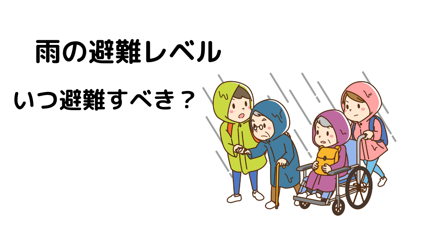 雨の避難レベル
